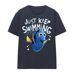 Finding Nemo Womens/Ladies Just Keep Swimming T-Shirt / Deep Navy